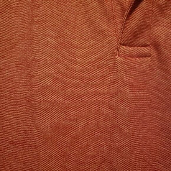 Member's Mark Mens Sz L Red  Solid Short Sleeve Polo Shirt - Picture 5 of 9